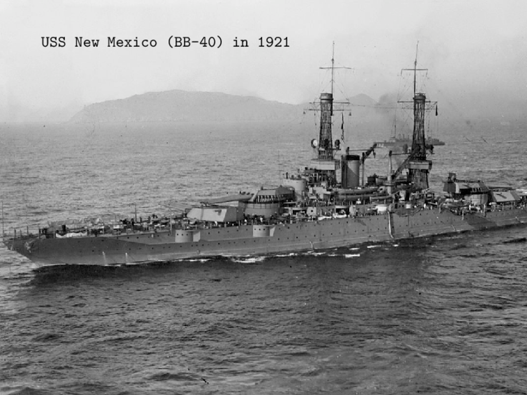 USS New Mexico (BB-40) in 1921